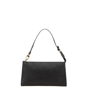 Louis Vuitton Epi Pochette Accessoires Handbag Accessory Noir Black Leather